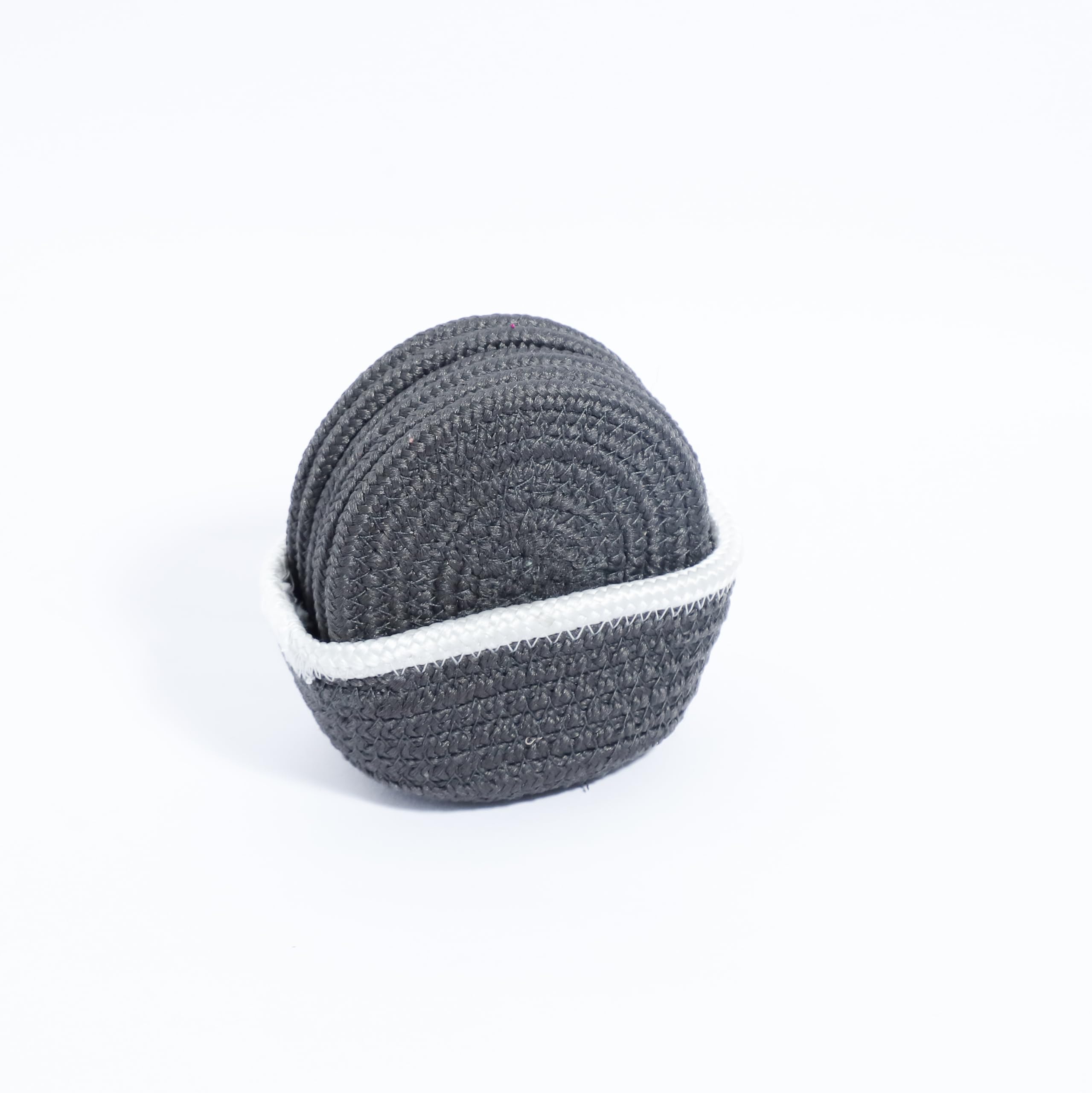 Ariya 6 Psc PP & Cotton Blend Dark Grey Coasters (6 Inch) - Absorbent, Woven, Ideal for Room, Hotel, Bar, Housewarming Gift
