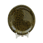 Ariya Melamine 6 Serving Plate 11 Inch Black Base P2 Dishwasher Safe Ideal for Home Dinner and Hotel Parties