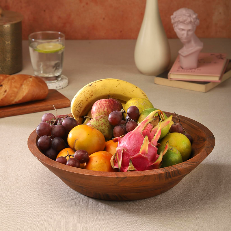 Ariya 14" Acacia Wooden Salad Bowl | Handmade, Durable & Elegant