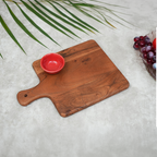 Ariya 11x7.6 Inch Acacia Wood Serving Platter with Handle – Snacks & Fruits Tray