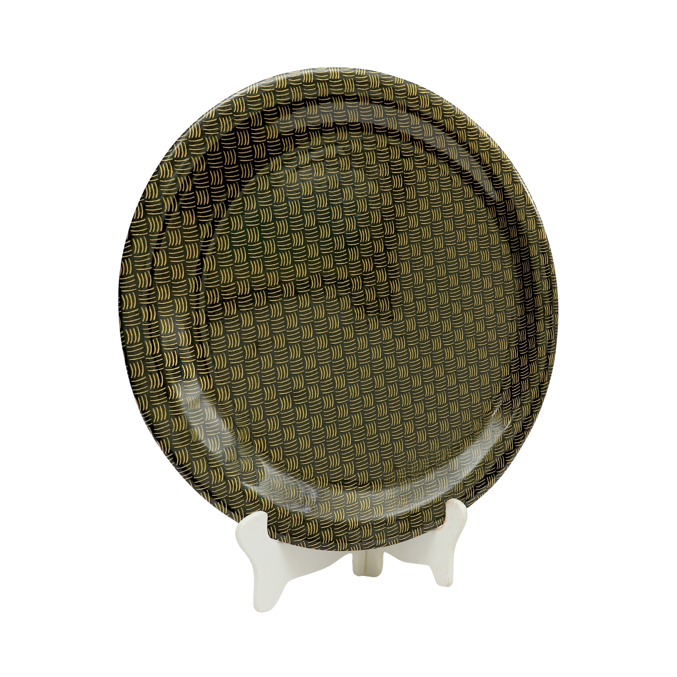 Ariya Melamine 11 Inch White Multi P9 Serving Plate 6 Pc