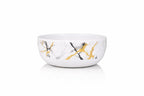 Ariya 4.5" Melamine Soup Bowls Set of 12 | White Gold Black, 350ml | 609