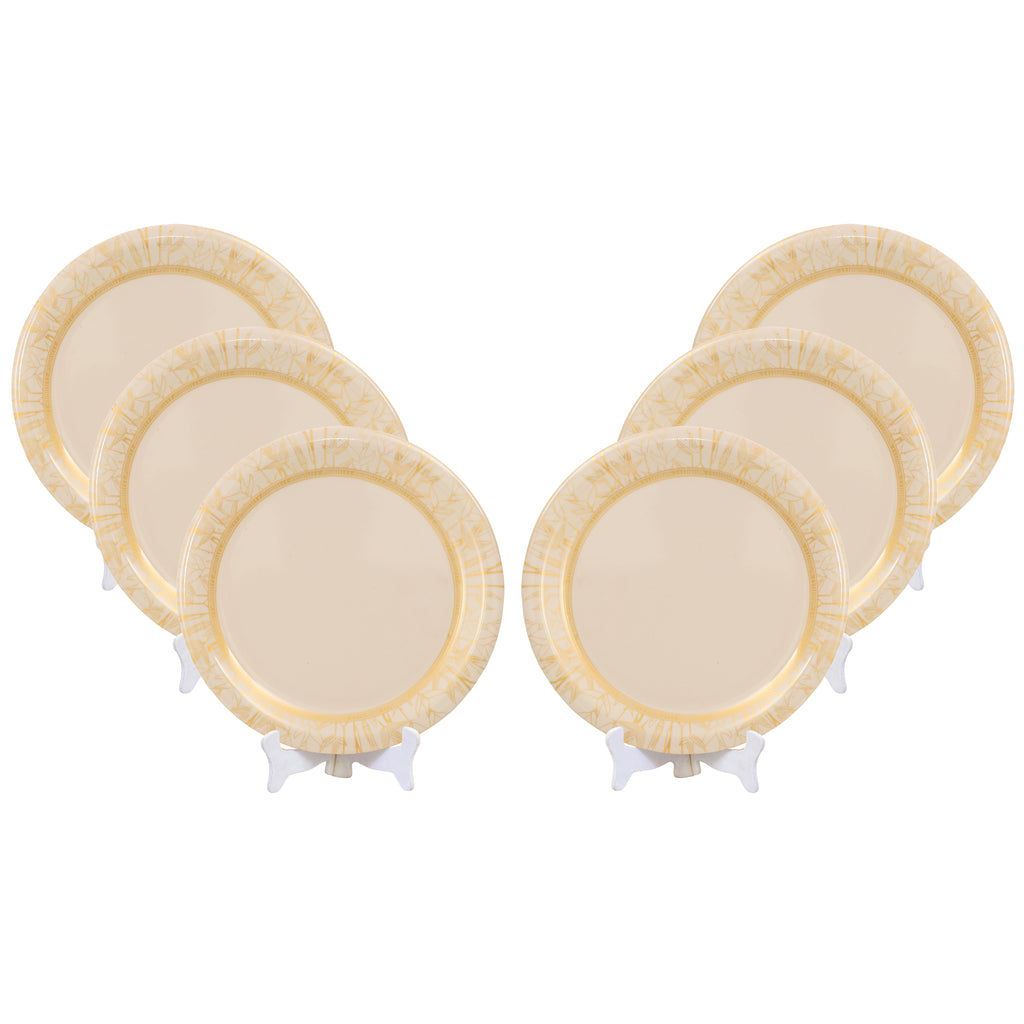 Ariya Melamine 11 Inch Dinner Plate | Durable & Lightweight Plate for Daily Use | Pack of 6