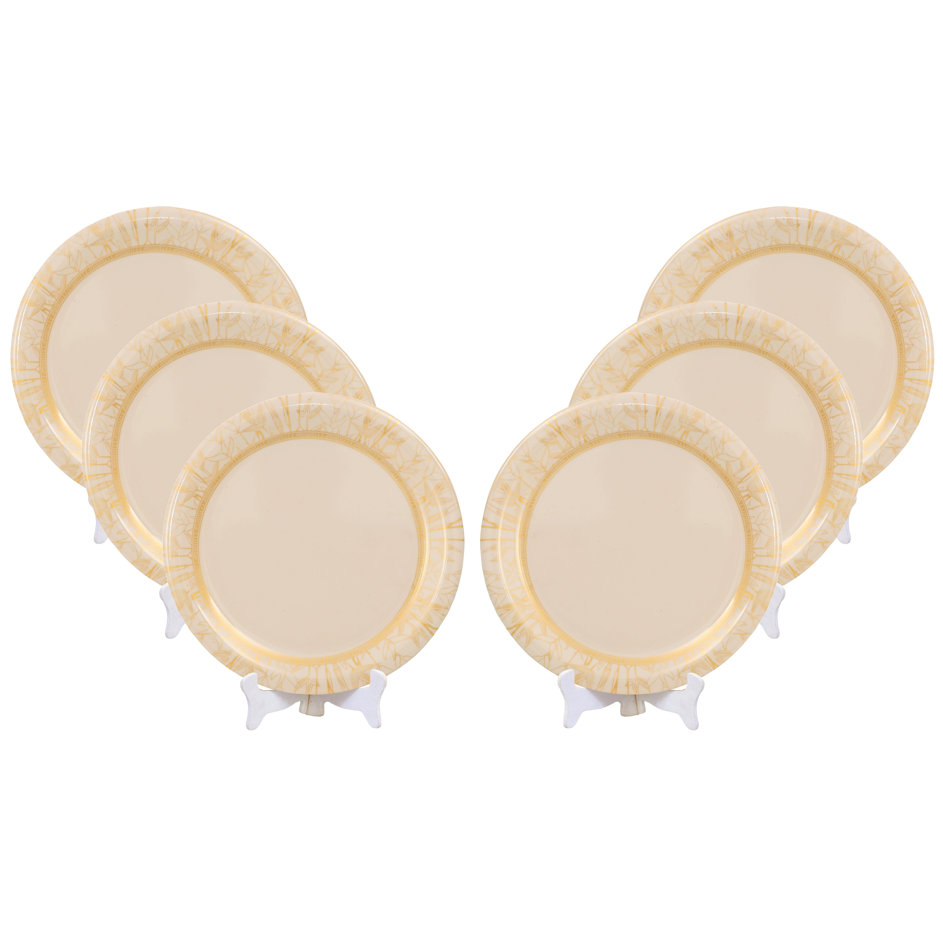 Ariya Melamine 11 Inch Dinner Plate | Durable & Lightweight Plate for Daily Use | Pack of 6