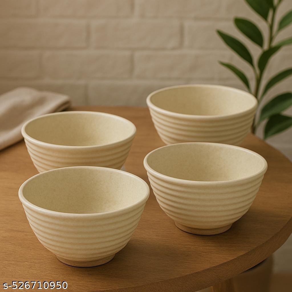 Ariya Melamine Bowl Set | Pack of 4 | Durable & Easy-to-Clean