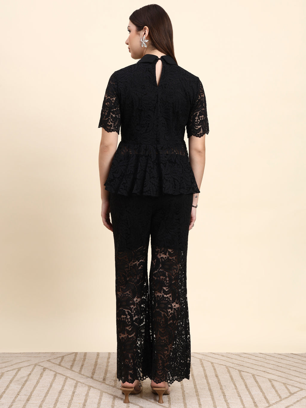 Noir Black Lace Co-ord Set