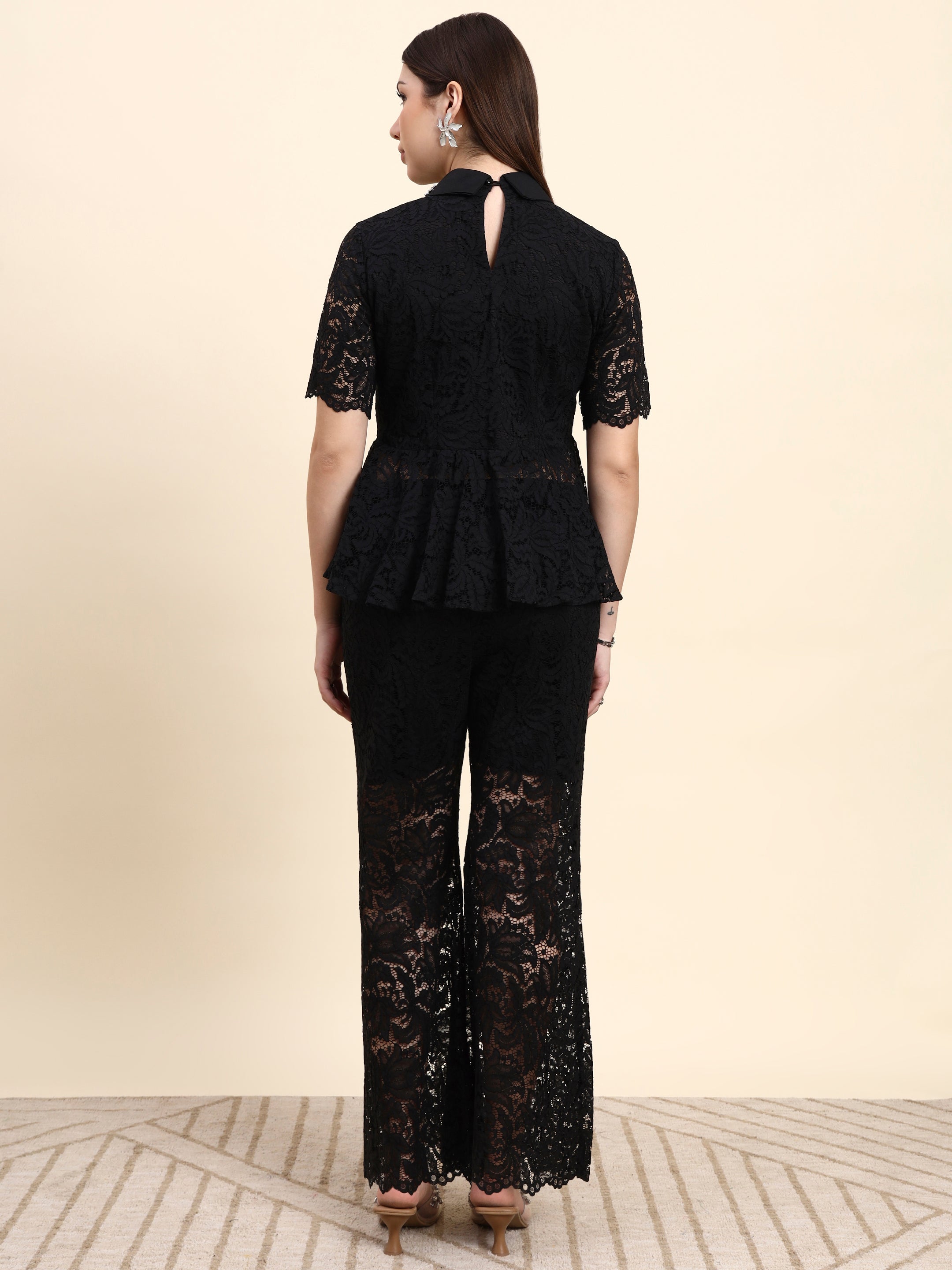 Noir Black Lace Co-ord Set
