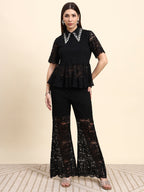 Noir Black Lace Co-ord Set