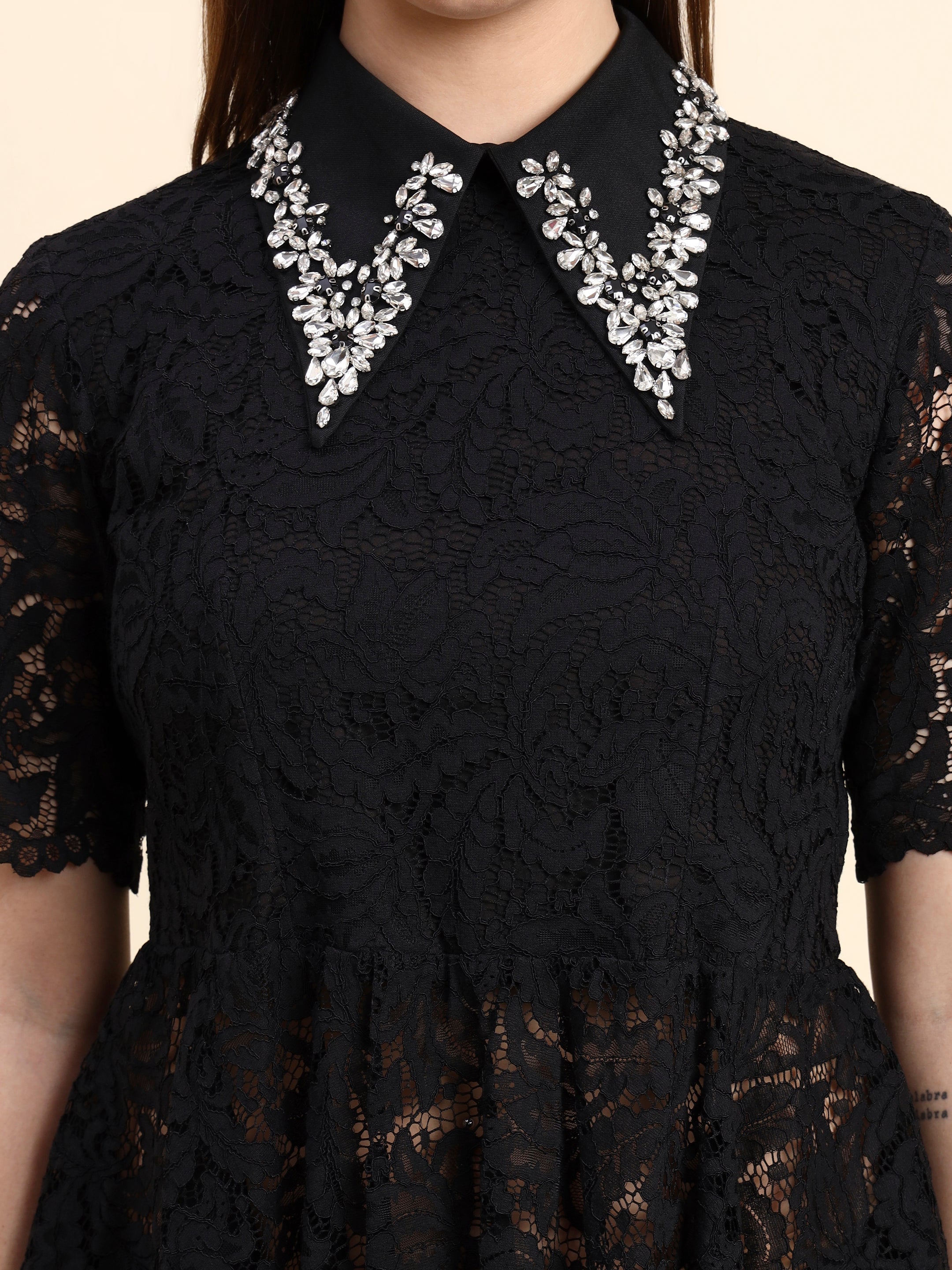 Noir Black Lace Co-ord Set