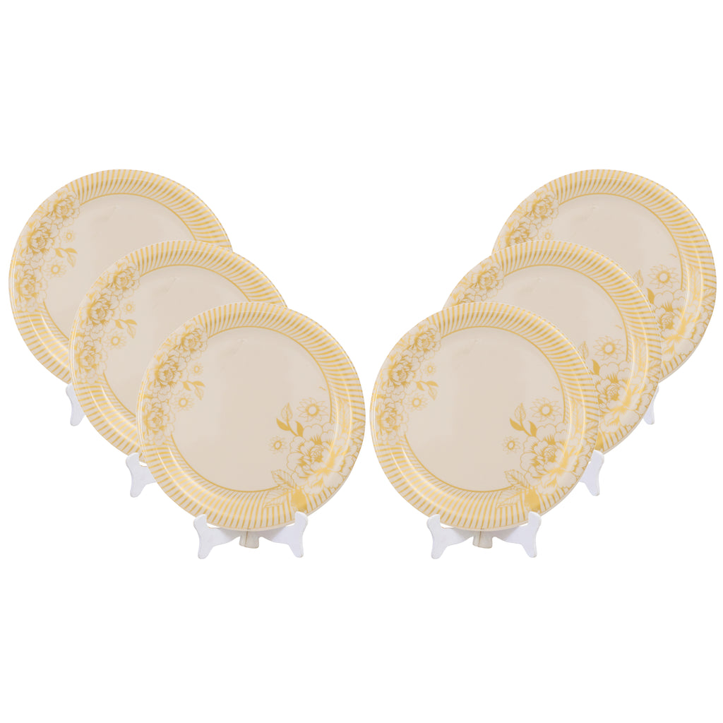 Ariya Melamine 11 Inch Dinner Plate | Durable & Lightweight Plate for Daily Use | Pack of 6