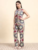 Ivory Hakoba Embroidered Co-ord Set