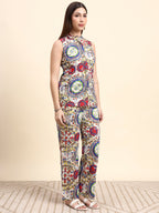 Ivory Hakoba Embroidered Co-ord Set