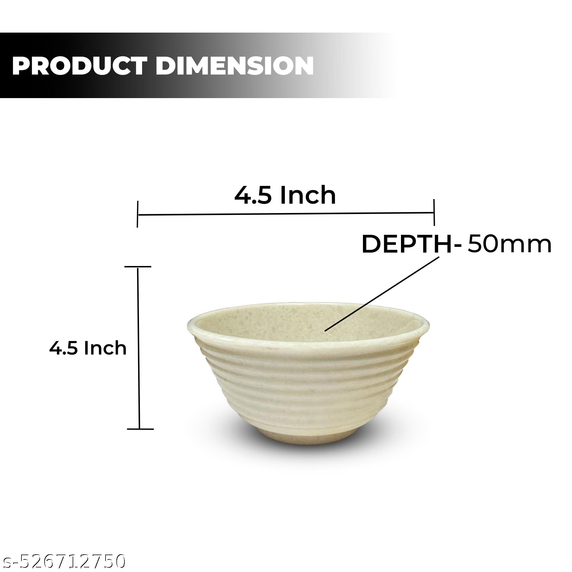Ariya Melamine Bowl Set | Pack of 4 | Durable & Easy-to-Clean