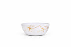 Ariya 4.5" Melamine Soup Bowls Set of 24 | White Gold Black, 350ml | 608