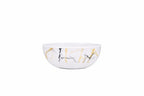 Ariya 4.5" Melamine Soup Bowls Set of 12 | White Gold Black, 350ml | 608