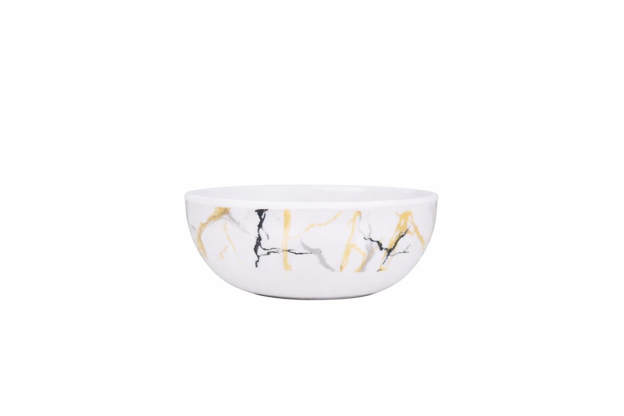 Ariya 4.5" Melamine Soup Bowls Set of 24 | White Gold, 350ml | 608