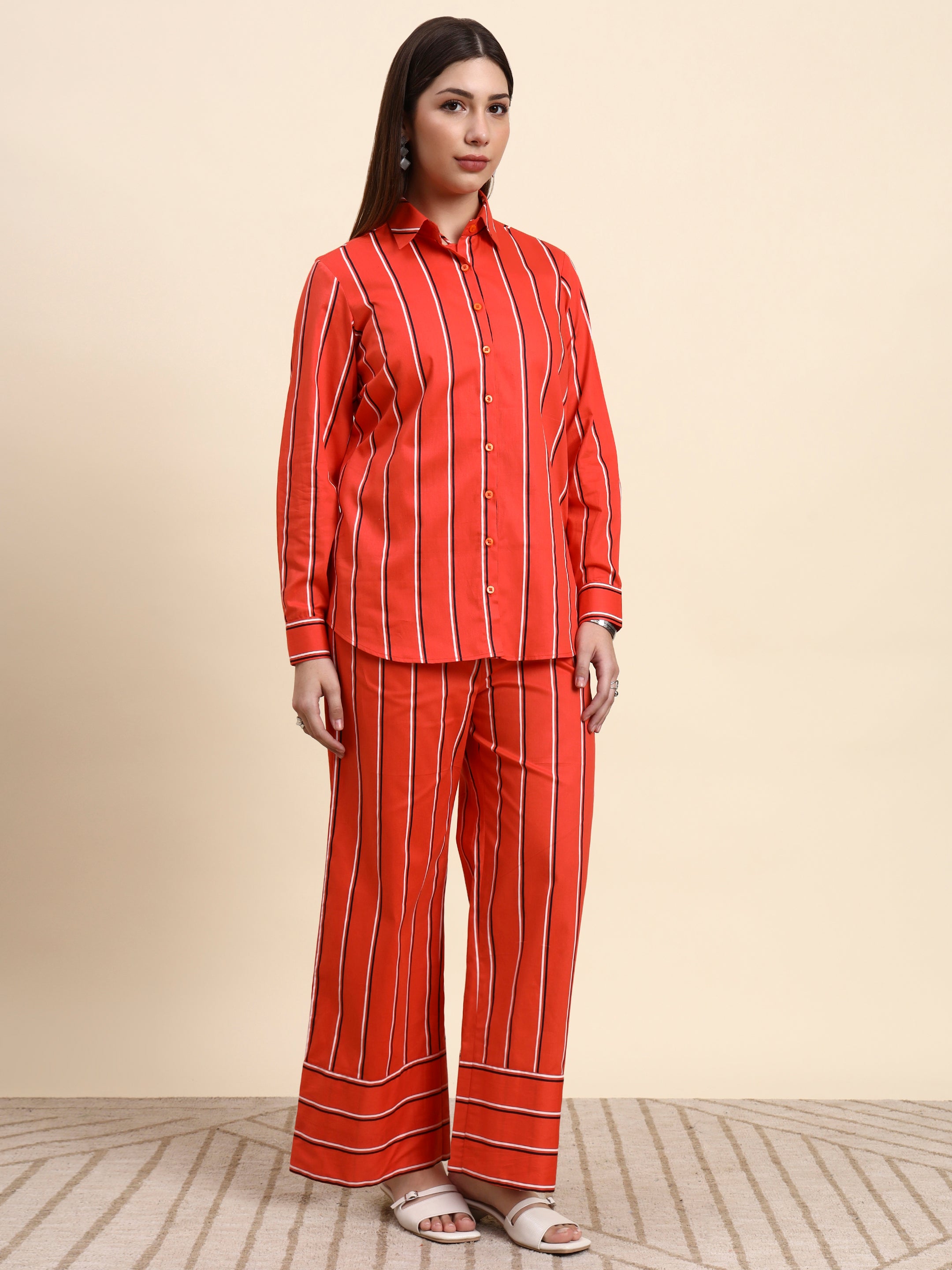 Scarlet Stripe Co-ord Set