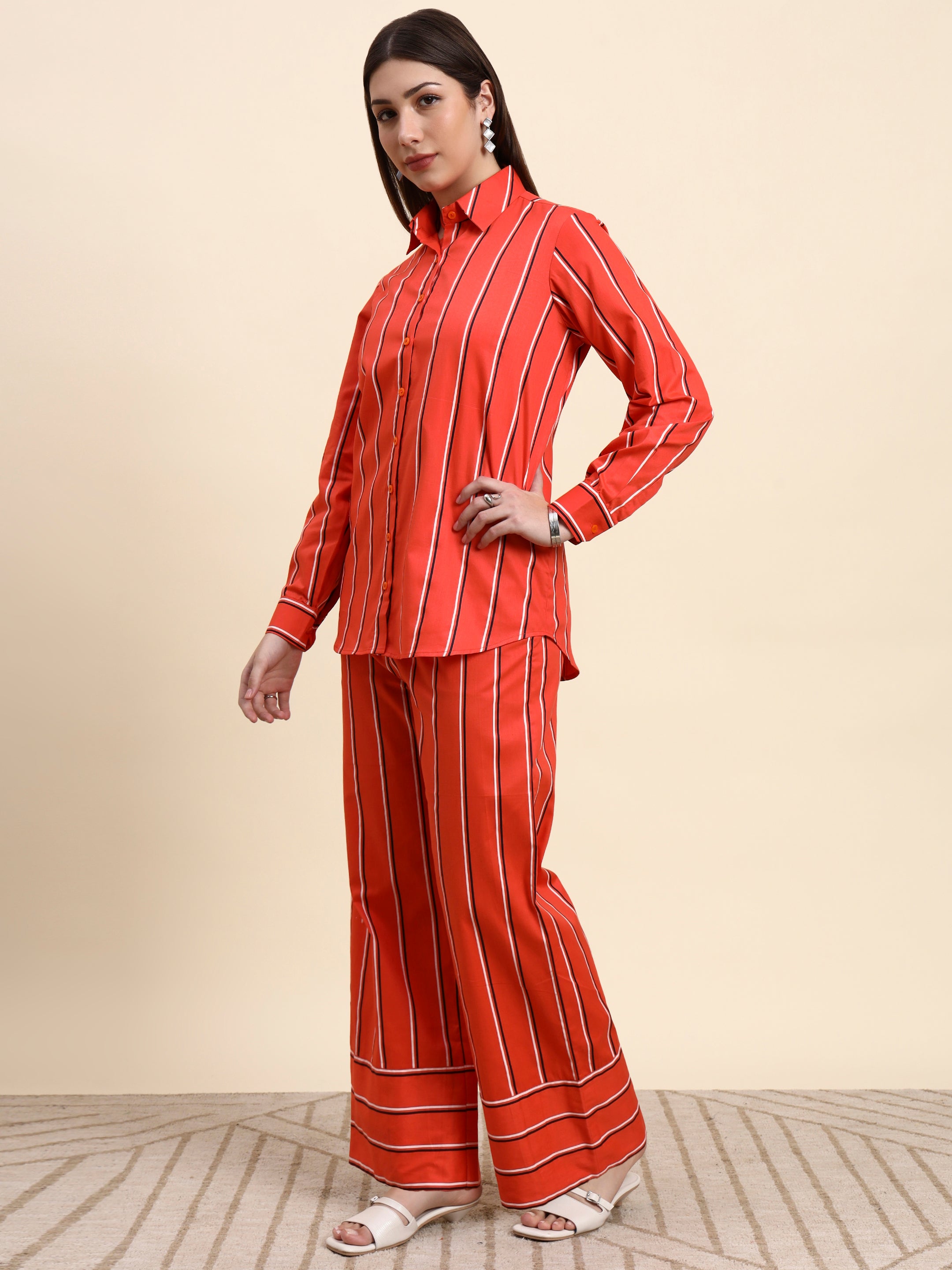 Scarlet Stripe Co-ord Set
