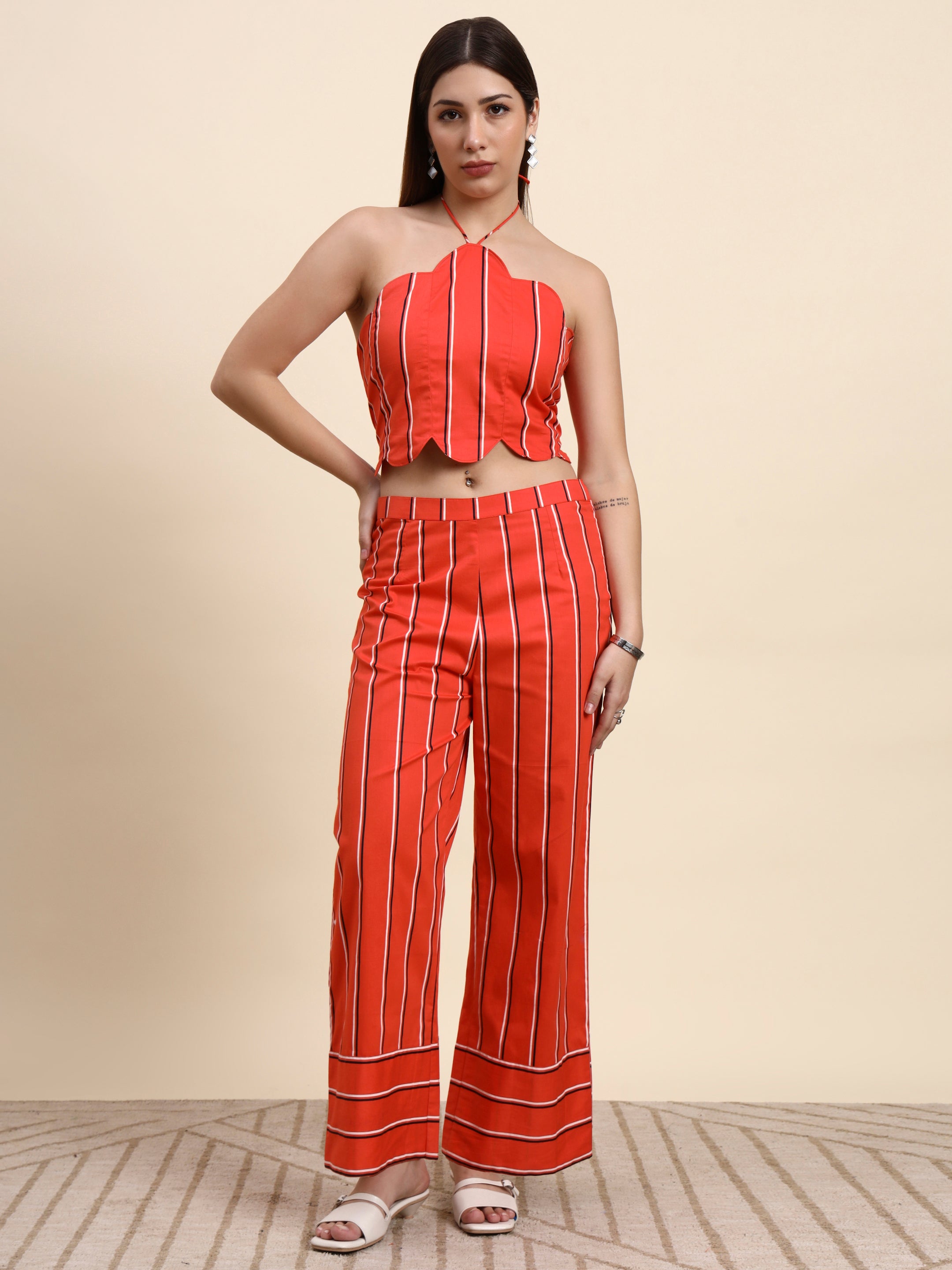 Scarlet Stripe Co-ord Set