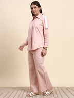 Striped Co-ord Set (Blush Pink)