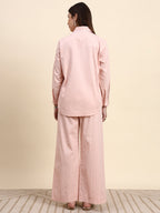 Striped Co-ord Set (Blush Pink)