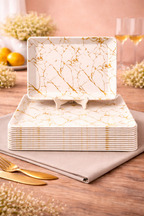 Ariya Melamine Serving Tray Set of 12 – Golden Mirage | 605