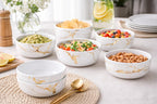 Ariya 4.5" Melamine Soup Bowls Set of 24 | White Gold, 350ml | 609