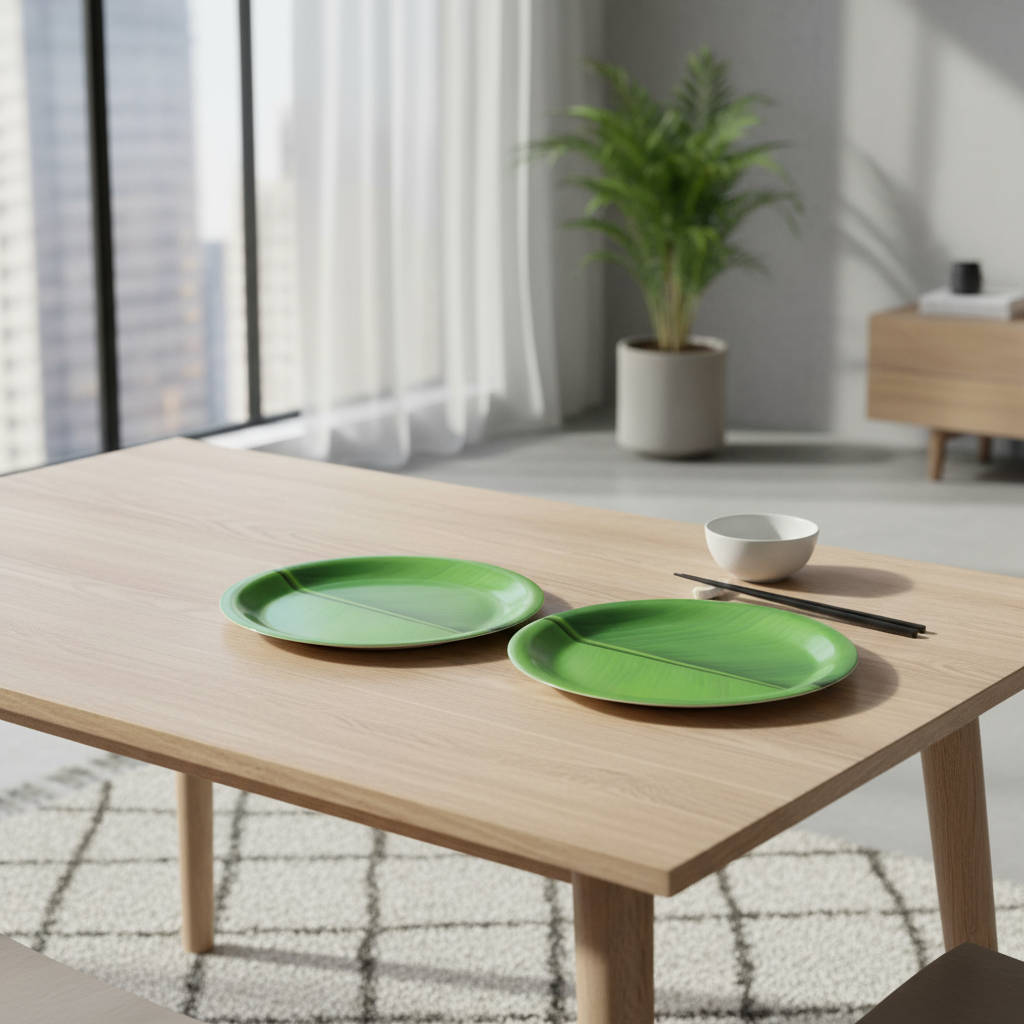 Ariya Melamine 11"Inch Dinner Plate | Green | Pack of 6