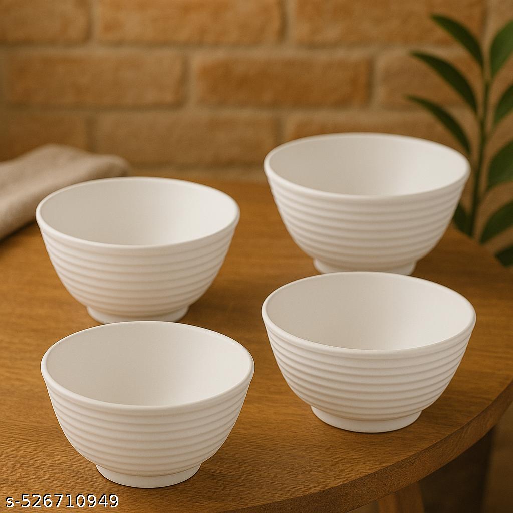 Ariya Melamine Bowl Set | Pack of 4 | Durable & Easy-to-Clean