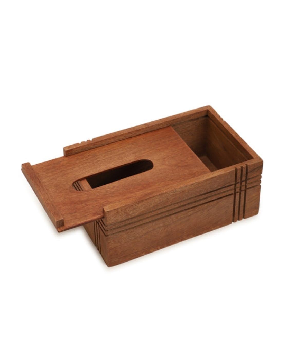 Ariya Wooden Tissue Box Holder | Elegant Tissue Paper Organizer for Home & Car