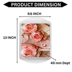 Ariya Melamine Rectangular Tray Set of 2 – Blush Petals
