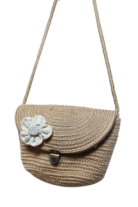 Ariya Compact Cotton Handbag – Stylish Everyday Purse for Women | Golden
