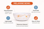 Ariya 4.5" Melamine Soup Bowls Set of 12 | White Gold, 350ml | 608