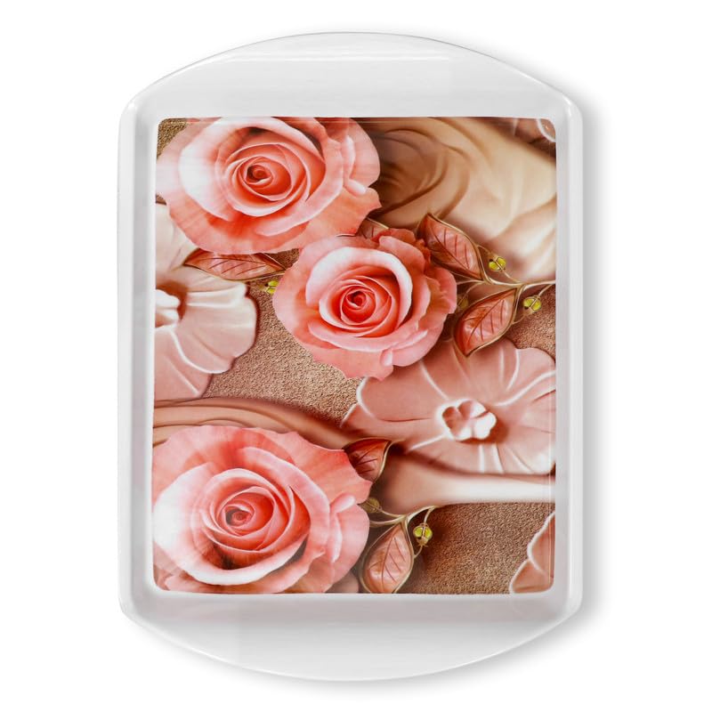 Ariya Melamine Rectangular Tray Set of 2 – Blush Petals