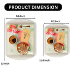Ariya Melamine Rectangular Tray Set of 2 – Sunrise Delight