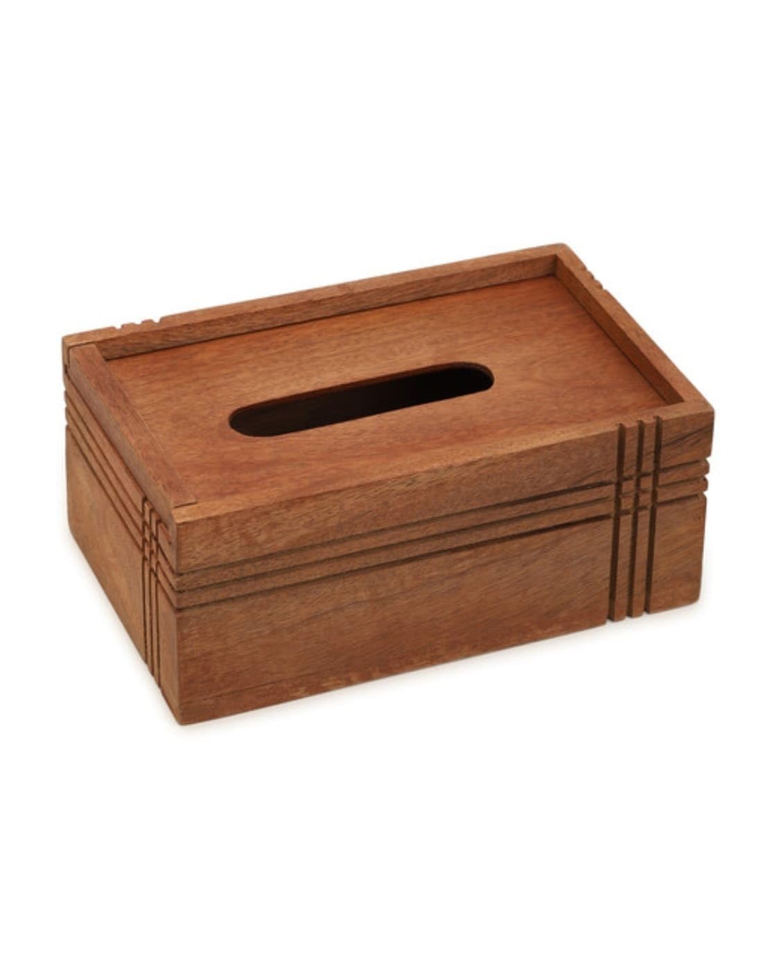 Ariya Wooden Tissue Box Holder | Elegant Tissue Paper Organizer for Home & Car