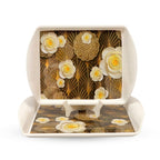 Ariya Melamine Rectangular Tray Set of 2 – Cozy Maple