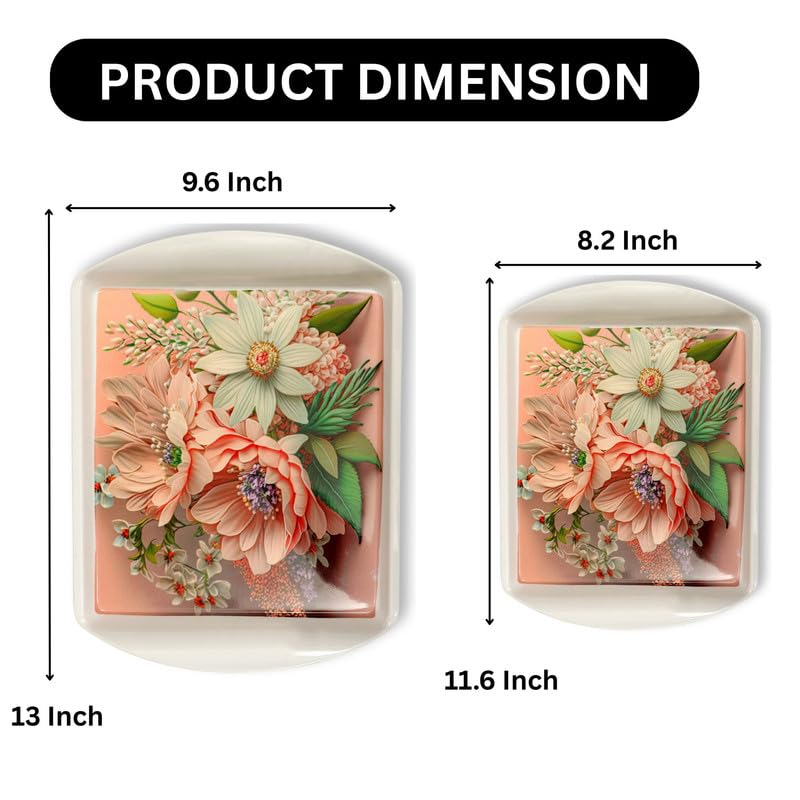 Ariya Melamine Rectangular Tray Set of 2 – Blossom Grace