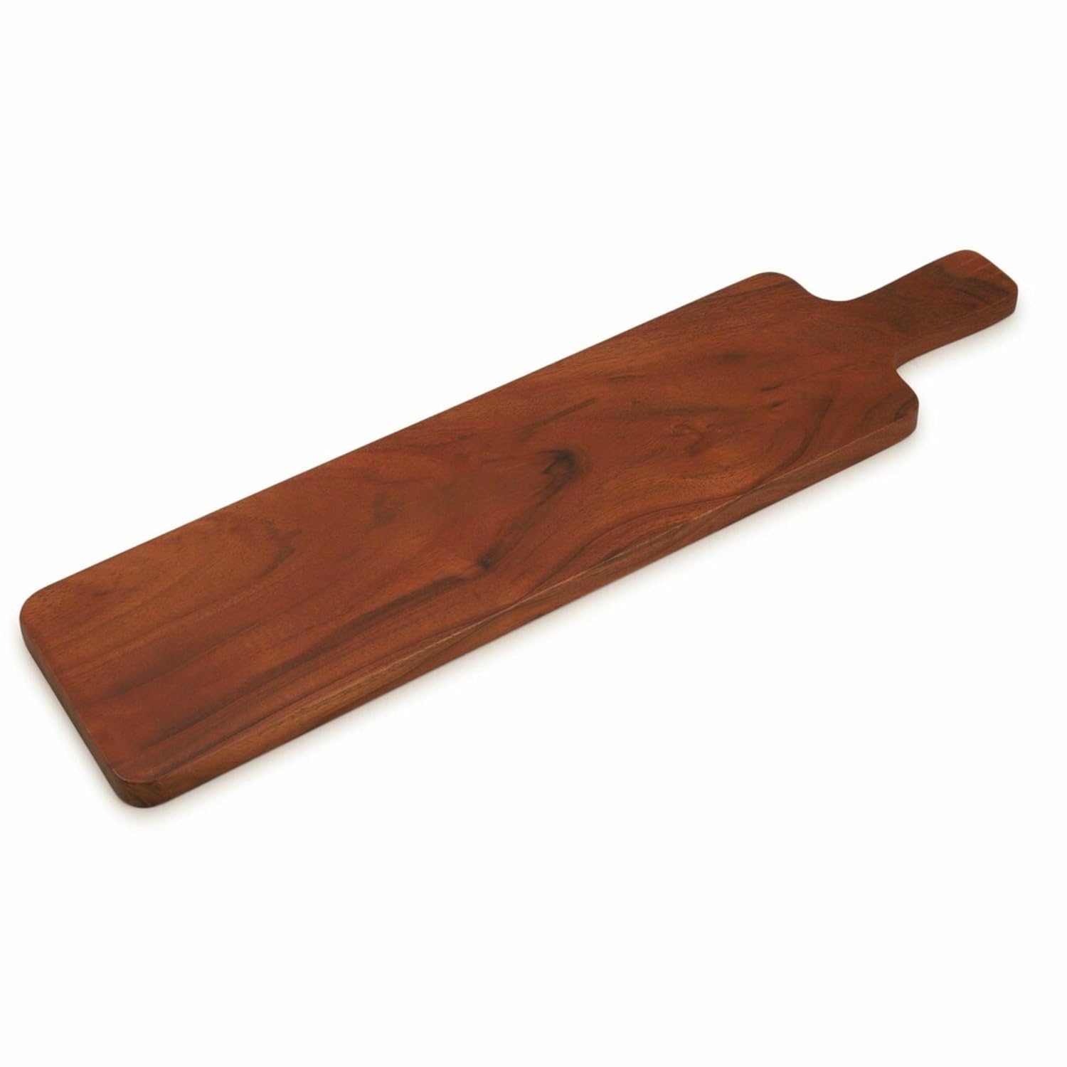 Ariya 19.5" Acacia Wooden Serving Platter with Chutney Bowl | Cheese & Charcuterie Board for Kitchen & Dining