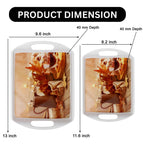 Ariya Melamine Rectangular Tray Set of 2 – Autumn Brew