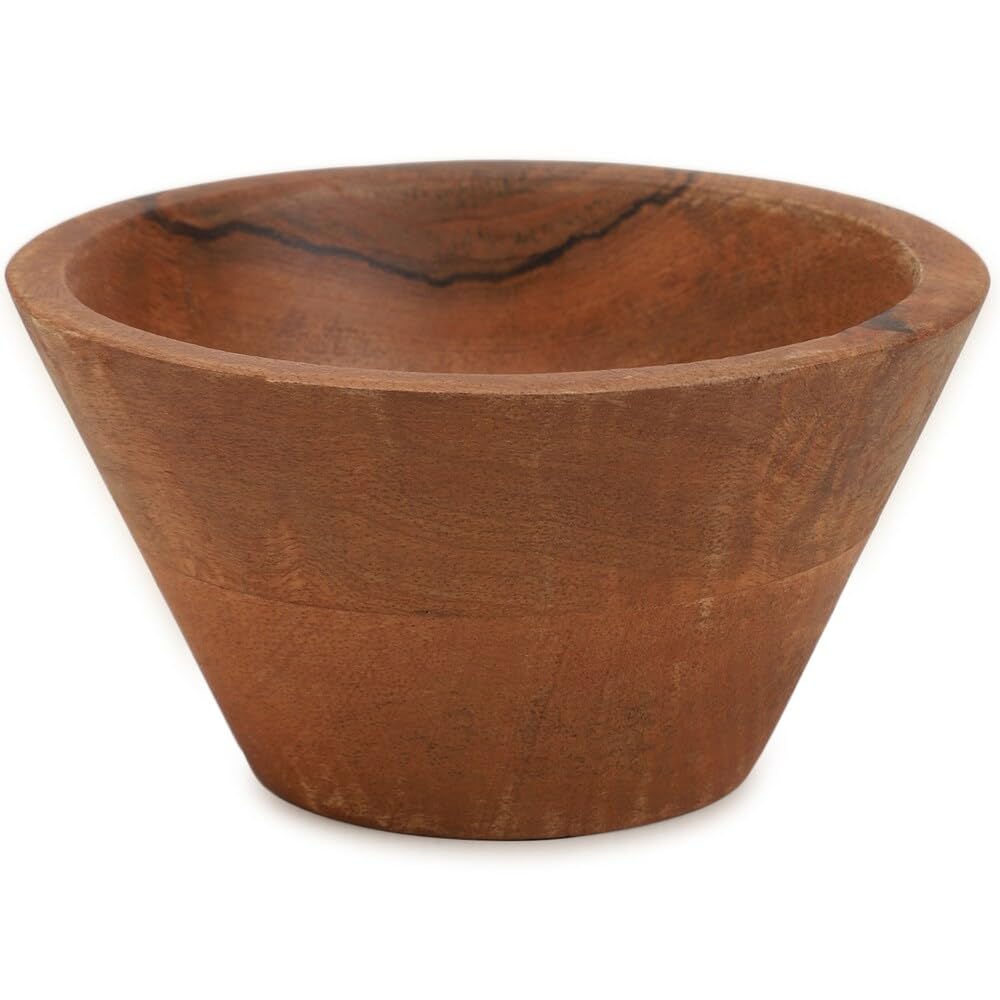Ariya 7" Acacia Wood Salad Bowl – Handmade, Durable & Elegant for Kitchen