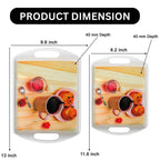 Ariya Melamine Rectangular Tray Set of 2 – Coffee Moments