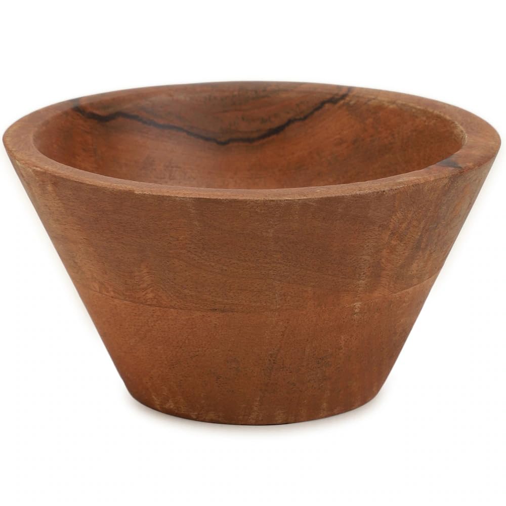 Ariya 6" Acacia Wood Salad Bowl – Handmade, Elegant & Durable for Salads, Fruits & Snacks
