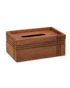 Ariya Wooden Tissue Box Holder | Elegant Tissue Paper Organizer for Home & Car