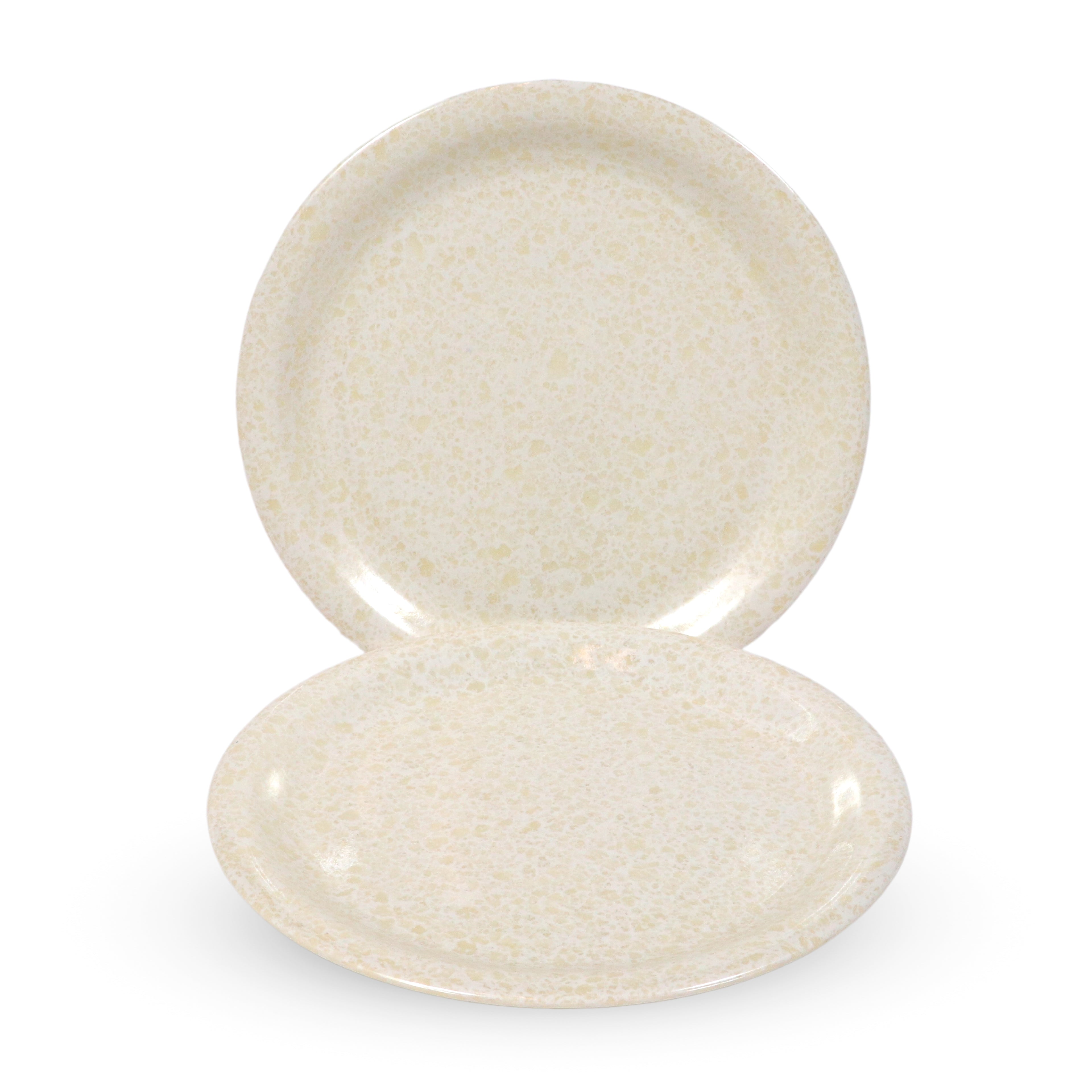 Ariya Melamine 11"Inch Dinner Plate | Gold-Cream | Pack of 6