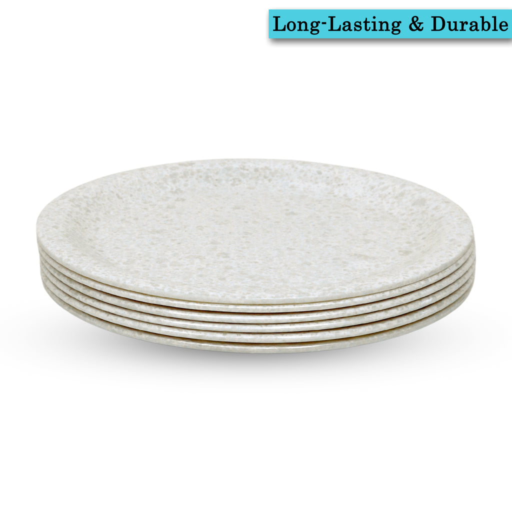 Ariya Melamine 11"Inch Dinner Plate | Gold-Cream | Pack of 6