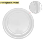 Ariya Melamine 11" Inch  Dinner Plate | White Multi-Flower Border | Pack of 6