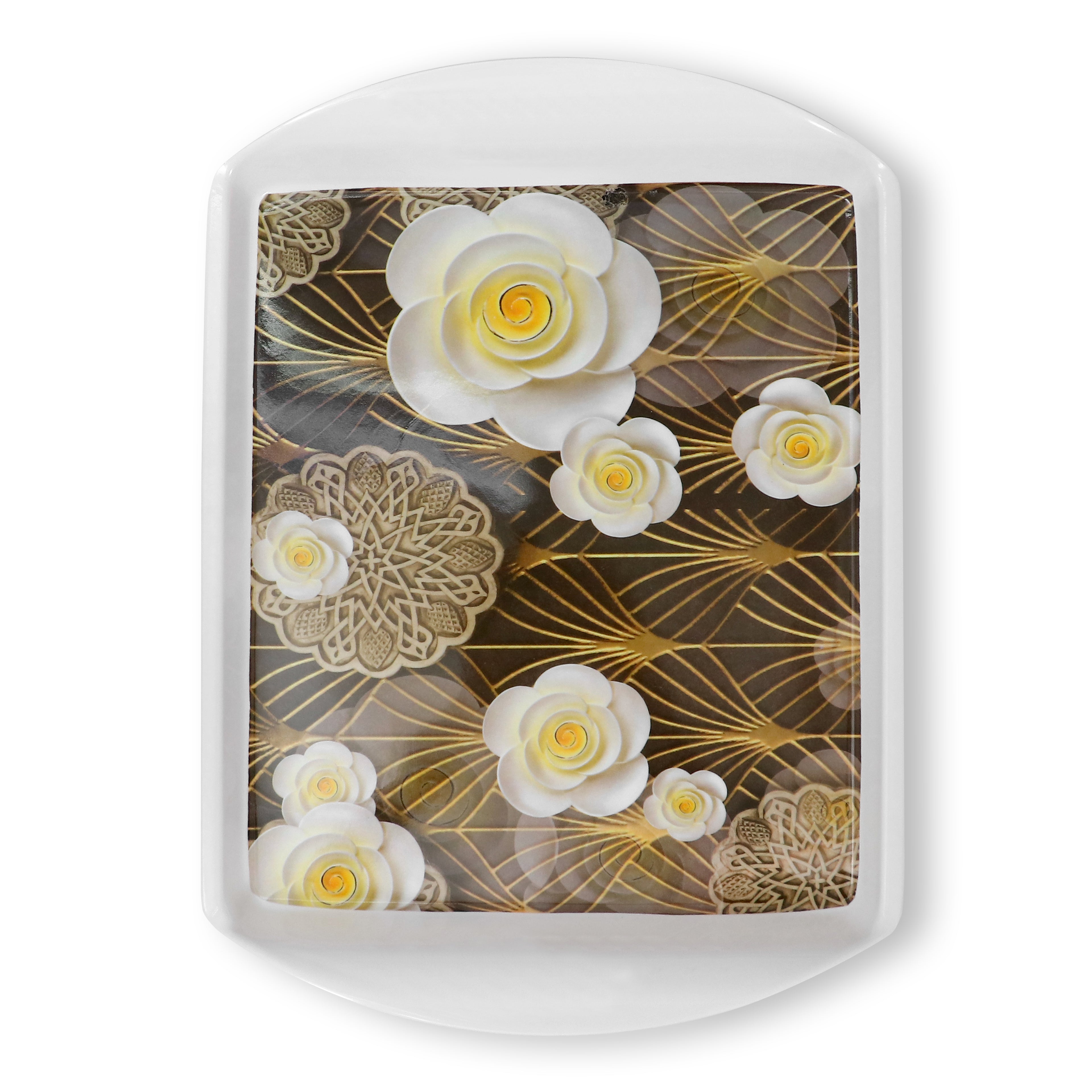 Ariya Melamine Rectangle Serving Tray Set of 2 – Multicolor, Easy to Clean