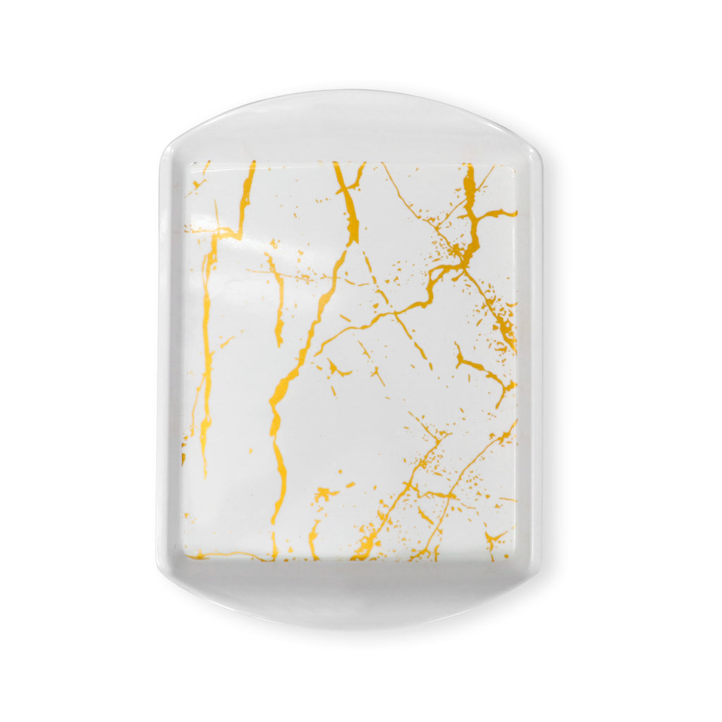 Ariya Melamine Rectangle Serving Tray Set of 2 – Multicolor, Easy to Clean