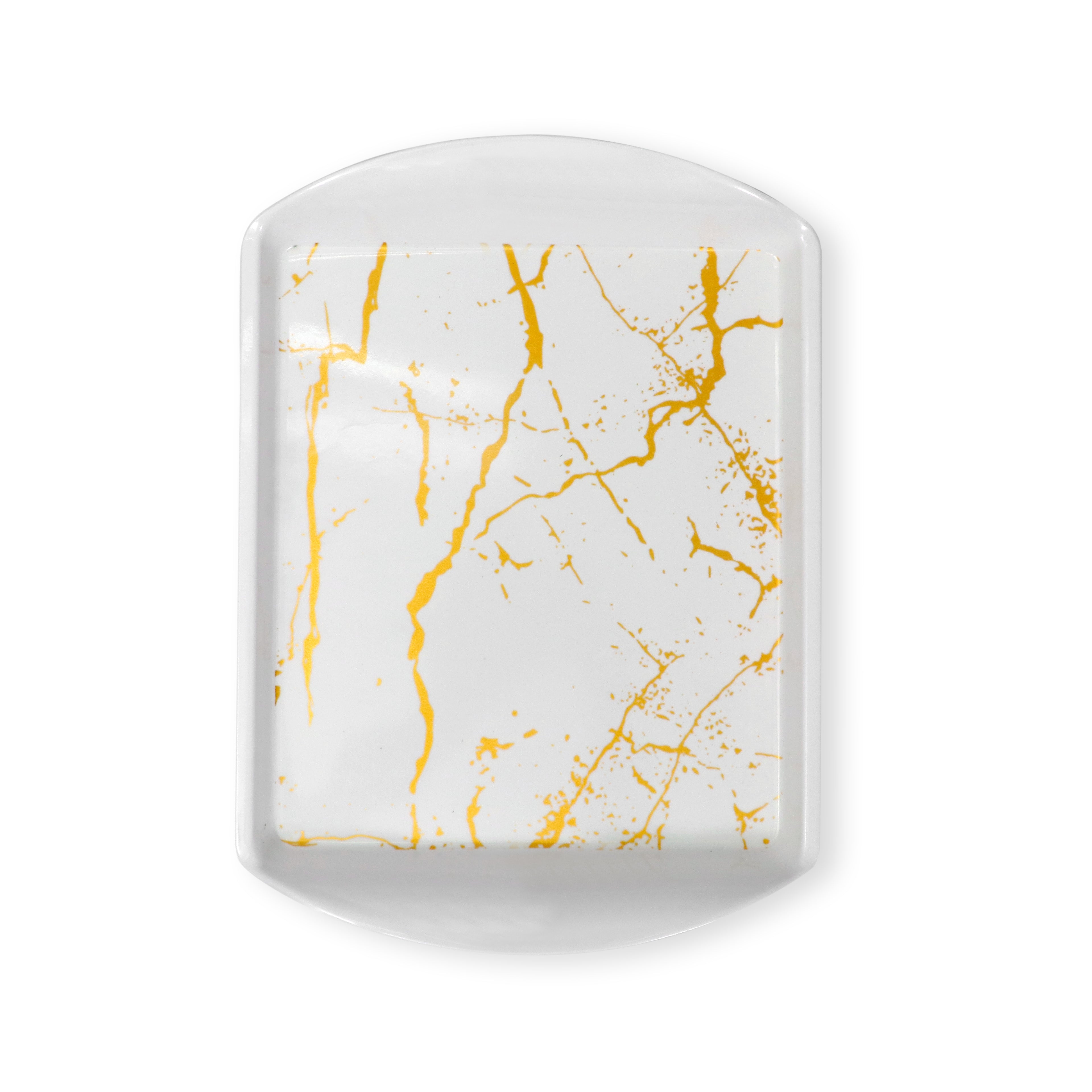 Ariya Melamine Rectangle Serving Tray Set of 2 – Multicolor, Easy to Clean